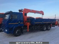 Самопогрузчик Камаз 65117 с КМУ  2018 года б/у