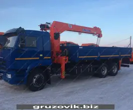 Самопогрузчик Камаз 65117 с КМУ  2018 года б/у