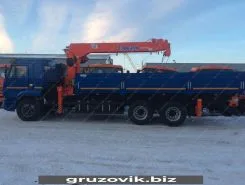 Самопогрузчик Камаз 65117 с КМУ  2018 года б/у фото 3
