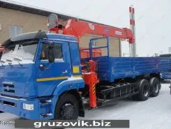 Самопогрузчик Камаз 65117 с КМУ  2018 года б/у фото 5