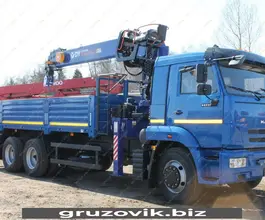 Самопогрузчик Камаз 65117 с КМУ Dong Yang SS 1956 2019 года б/у фото 2