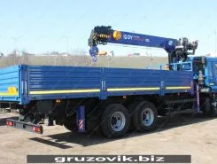 Самопогрузчик Камаз 65117 с КМУ Dong Yang SS 1956 2019 года б/у фото 3