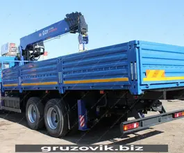 Самопогрузчик Камаз 65117 с КМУ Dong Yang SS 1956 2019 года б/у фото 4