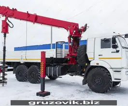 Самопогрузчик Камаз 43118 с КМУ Horyong HRS216 2018 года б/у фото 4