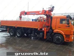 Самопогрузчик Камаз 65115 с КМУ Kanglim-1256GII 2018 года б/у фото 2