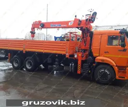 Самопогрузчик Камаз 65115 с КМУ Kanglim-1256GII 2018 года б/у фото 2