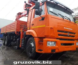 Самопогрузчик Камаз 65115 с КМУ Kanglim-1256GII 2018 года б/у фото 3