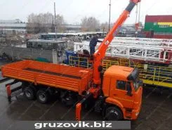 Самопогрузчик Камаз 65115 с КМУ Kanglim-1256GII 2018 года б/у фото 5