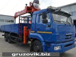 Самопогрузчик Камаз 65117 с КМУ  2017 года б/у
