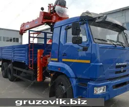 Самопогрузчик Камаз 65117 с КМУ  2017 года б/у