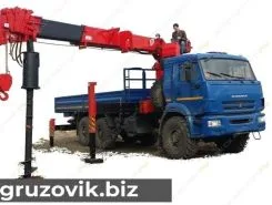 Самопогрузчик Камаз 43118 с КМУ BUER LS 2656-001 2018 года б/у