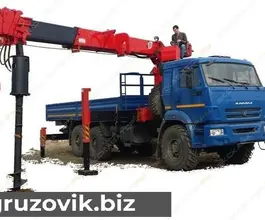 Самопогрузчик Камаз 43118 с КМУ BUER LS 2656-001 2018 года б/у