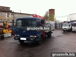 Самопогрузчик Hyundai HD 120 с КМУ unic 2011 года б/у фото 2