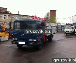 Самопогрузчик Hyundai HD 120 с КМУ unic 2011 года б/у фото 2