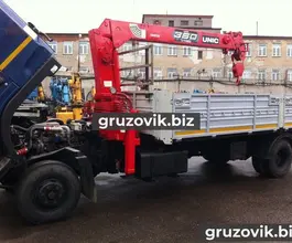 Самопогрузчик Hyundai HD 120 с КМУ unic 2011 года б/у фото 4