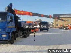 Самопогрузчик Камаз 65117 с КМУ ALFINGER IT-150 2018 года новый фото 3