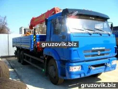 Самопогрузчик Камаз 65117 с КМУ ALFINGER IT-150 2018 года новый фото 5