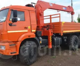 Самопогрузчик Камаз 43118 с КМУ Kanglim KS1256G-II 2016 года б/у