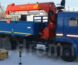Самопогрузчик Камаз 65117 с КМУ Palfinger 2018 года б/у