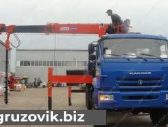 Самопогрузчик Камаз 43118 с КМУ Kanglim KS 2056 2018 года б/у