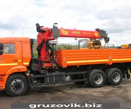 Самопогрузчик Камаз 65115 с КМУ PALFINGER ИТ 150 2019 года б/у фото 5