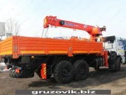 Самопогрузчик Камаз 43118 с КМУ Kanglim KS 1256 GII 2018 года б/у фото 2
