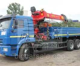 Самопогрузчик Камаз 65117 с КМУ  2018 года новый фото 4