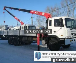Самопогрузчик Hyundai HD250 с КМУ Unic 2018 года б/у