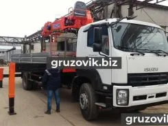 Самопогрузчик ISUZU FVR с КМУ Unic 2018 года новый