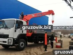Самопогрузчик ISUZU FVR с КМУ Unic 2018 года новый фото 2