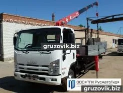 Самопогрузчик ISUZU NPR с КМУ Unic 2018 года новый