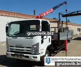 Самопогрузчик ISUZU NPR с КМУ Unic 2018 года новый