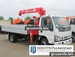 Самопогрузчик ISUZU NPR с КМУ Unic 2018 года новый