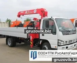 Самопогрузчик ISUZU NPR с КМУ Unic 2018 года новый