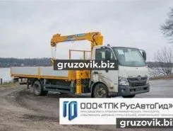 Самопогрузчик HINO 300 с КМУ Tadano 2018 года новый