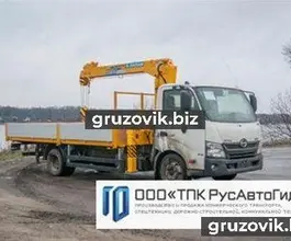 Самопогрузчик HINO 300 с КМУ Tadano 2018 года новый