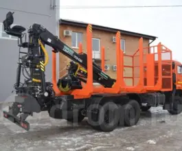 Лесовоз с КМУ Лесовоз  Камаз 65111 с КМУ  2019 года б/у фото 3