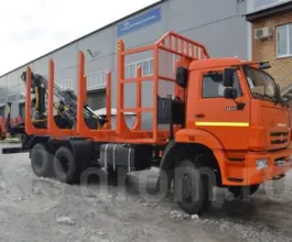 Лесовоз с КМУ Лесовоз  Камаз 65111 с КМУ  2019 года б/у фото 4