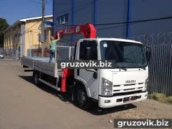 Самопогрузчик ISUZU Elf с КМУ Unic 2018 года б/у