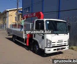 Самопогрузчик ISUZU Elf с КМУ Unic 2018 года б/у