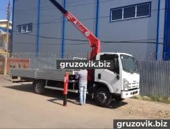Самопогрузчик ISUZU Elf с КМУ Unic 2018 года б/у фото 2