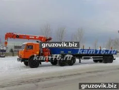 Тягач с КМУ Камаз 44108 2026 года новый фото 2