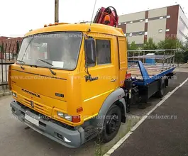 Самопогрузчик Камаз 4308 с КМУ  2008 года б/у фото 5