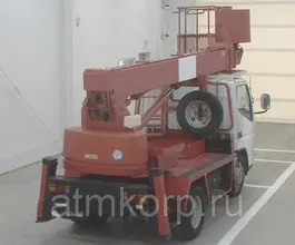 Автовышка Mitsubishi Canter кузов FE73EBX г 2004 вышка ST-125 подъем люльки 14.8 м пробег 63 т.км 2019 года б/у фото 2