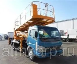 Автовышка Mitsubishi Canter кузов FE83EGY г 2004 вышка Tadano AT-200S-2 подъем платформы 22.2 м пробег 36 т.км 2019 года б/у