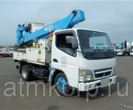 Автовышка Mitsubishi Canter кузов FG70EB 4х4 г 2004 вышка Aichi SK11B подъем люльки 13.5 м пробег 322 т.км 2019 года б/у