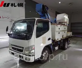Автовышка Mitsubishi Canter кузов FG70EB 4х4 г 2004 вышка Aichi SK11B подъем люльки 13.5 м пробег 322 т.км 2019 года б/у фото 4