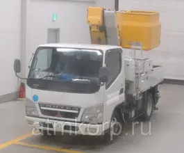 Автовышка Mitsubishi Canter кузов FG70EB 4х4 г 2003 вышка Aichi SH09A подъем люльки 12.2 м пробег 151 т.км 2019 года б/у