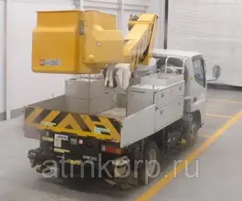 Автовышка Mitsubishi Canter кузов FG70EB 4х4 г 2003 вышка Aichi SH09A подъем люльки 12.2 м пробег 151 т.км 2019 года б/у фото 2