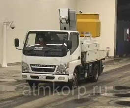 Автовышка Mitsubishi Canter кузов FG70EB 4х4 г 2003 вышка Aichi SH09A подъем люльки 12.2 м пробег 214 т.км 2019 года б/у